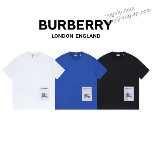 ブランドコピー もっとも高い人気を誇る 2024春夏モデル バーバリー BURBERRY 優しく柔らかな肌触りのコットンで作られたグラフィックTシャツ 半袖Tシャツ 3色可選