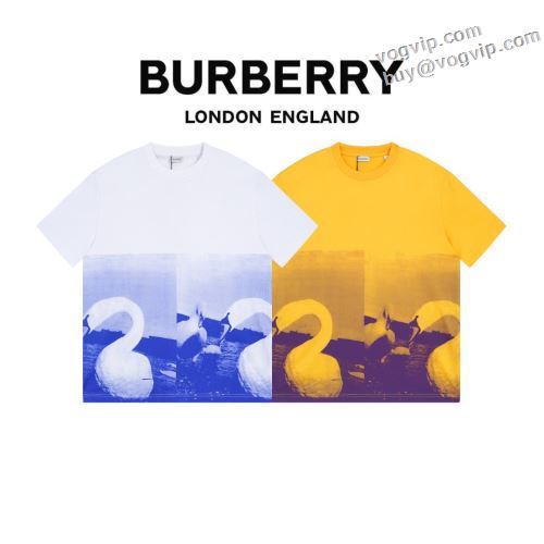 機能性も備えたアイテム バーバリー BURBERRY 半袖Tシャツコピーブランド Tシャツ メンズ 半袖 シンプル 大きいサイズ 2024春夏モデル 2色可選