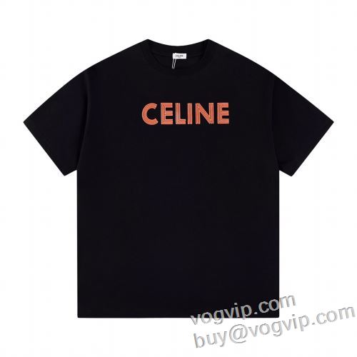 高品質 人気 セリーヌ CELINE偽物ブランド 半袖Tシャツ 2024年モデル入荷 細身のシルエット