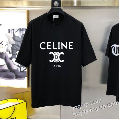快適な着心地 人気新品★超特価★ 半袖Tシャツ 2色可選 セリーヌ コピーブランド 2024春夏新作