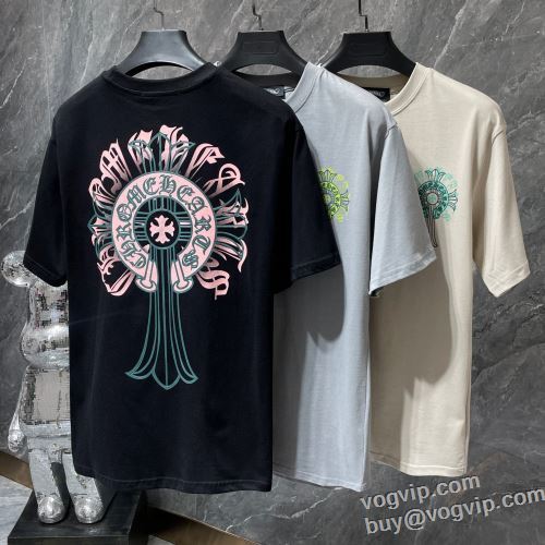 2024最新入荷 クロムハーツスーパーコピー もっとも高い人気を誇る  CHROME HEARTS 半袖Tシャツ 3色可選 柔らかい肌触りが特徴です