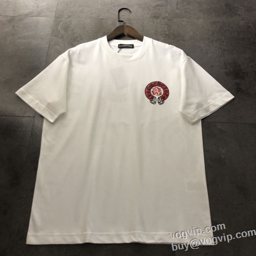 コピー商品 完成度の高い逸品 2024最新入荷 半袖Tシャツ 2色可選 クロムハーツ CHROME HEARTS 夏コーデに大活躍間違いなし!!