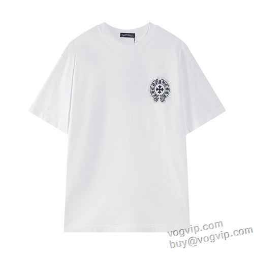 大絶賛！ クロムハーツ CHROME HEARTS 2024新款 乾きやすい 半袖Tシャツ 2色可選 スーパーコピー 激安