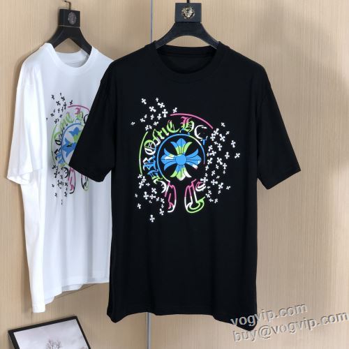 大注目！ 半袖Tシャツ 2色可選 2024 100%新品 クロムハーツ CHROME HEARTS ブランド服 コピー スタイリッシュな印象