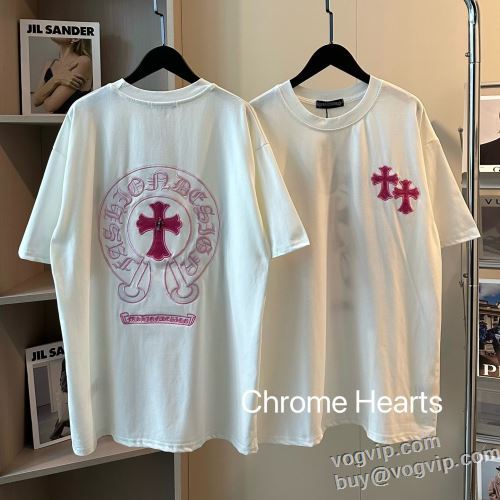 ブランドコピー専門店 2024人気セール クロムハーツ CHROME HEARTS 消臭抗菌効果がある 半袖Tシャツ