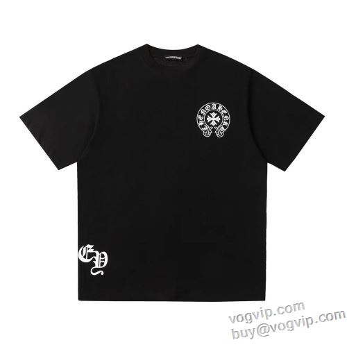 最安値！ クロムハーツ CHROME HEARTS 2024人気セール 半袖Tシャツ 通気性に優れた 2色可選 スーパーコピーサイト