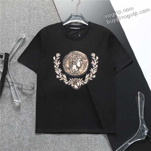 2024夏季 半袖Tシャツ ドルチェ＆ガッバーナ偽物ブランド 機能性も備えたアイテム Dolce&Gabbana 爆買い新作 2色可選