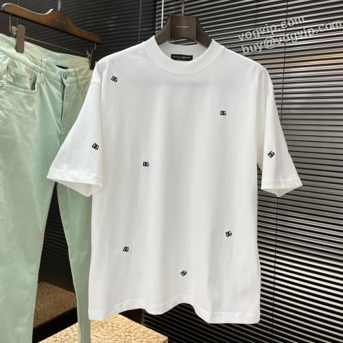 人気スーパーコピーブランド ドルチェ＆ガッバーナ Dolce&Gabbana 2024最新入荷 半袖Tシャツ 2色可選 着回し度抜群