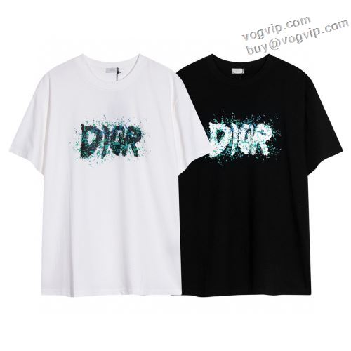 ディオール DIORコピー 半袖Tシャツ カジュアル 春 夏 薄手 Tシャツ 2024年モデル入荷 2色可選 人気商品