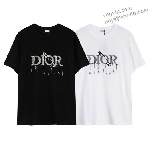 完売品！ 半袖Tシャツ 2色可選 2024春夏季超人気 弾性が良好で ディオール DIORスーパーコピー