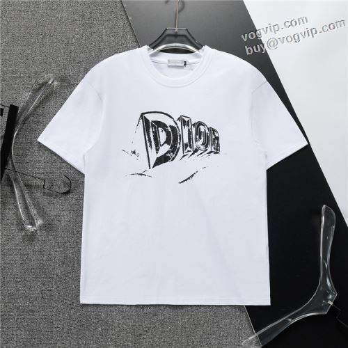 ディオール偽物ブランド DIOR 半袖Tシャツ 夏コーデに大活躍間違いなし!! 2024新作品 2色可選 超人気美品◆