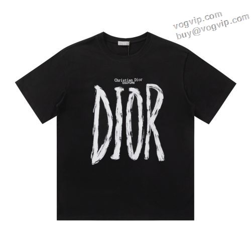 一味違うケーブル編みが魅力満点 2024春夏 ディオールブランドコピー DIOR 通気性に優れた 半袖Tシャツ 2色可選