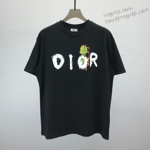 2024年リニューアルバージョン入荷！ ディオール DIOR 半袖Tシャツ 3色可選 偽物ブランド デザイン性の高い