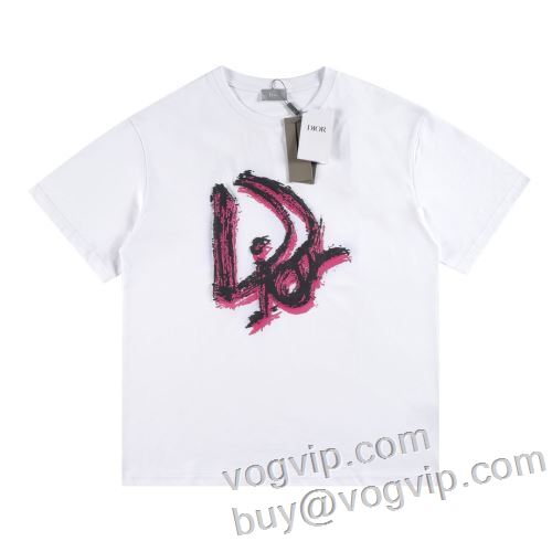 コピーブランド ディオール DIOR 2024新作品 しわになりにくい 半袖Tシャツ 落ち着いた質感