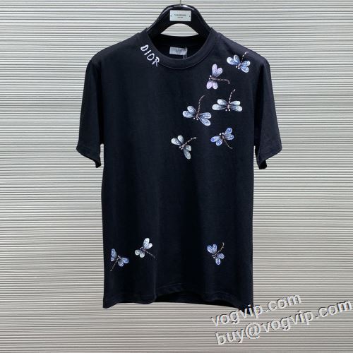 愛らしさ抜群！ 2024HOT新作登場 VOGブランドコピー ディオール DIOR 速乾tシャツ 半袖Tシャツ 2色可選