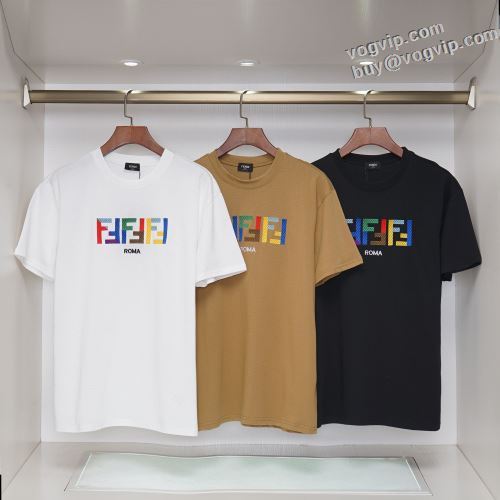 値下げ！ フェンディ 2024春夏季超人気 FENDIスーパーコピー 半袖Tシャツ 3色可選 細身のシルエット