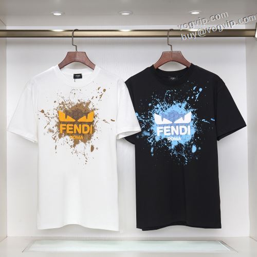 大人気☆NEW!! FENDI 2024春夏季超人気 フェンディコピー ブランド 半袖Tシャツ 2色可選 流行に関係なく長年愛用できる