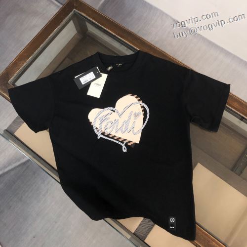 完売品！ フェンディスーパーコピー FENDI 2024最新入荷 半袖Tシャツ 3色可選 優しいフィット感