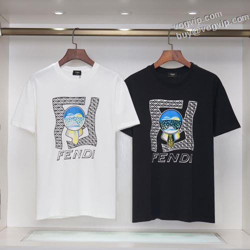 2024最新入荷 フェンディ 半袖Tシャツ 使い勝手抜群 2色可選 FENDIコピー 最安値に挑戦