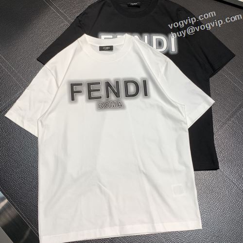 着心地抜群 スーパーコピー n級品 2024新作品 フェンディ FENDI 半袖Tシャツ 2色可選 暖かみのある肌触り