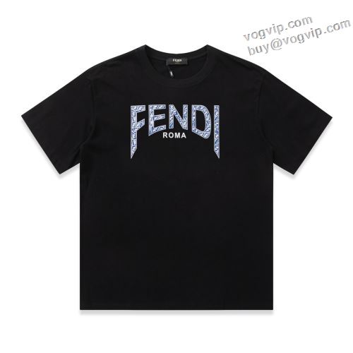 スーパーコピー 激安 オリジナル フェンディ FENDI 半袖Tシャツ 2色可選 2024春夏新作 お洒落に魅せる