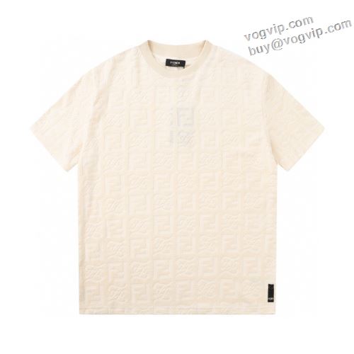 大人気アイテム！入手困難 フェンディ FENDI 2024お得大人気 半袖Tシャツ ブランド 偽物 通販 2色可選 お洒落に魅せる