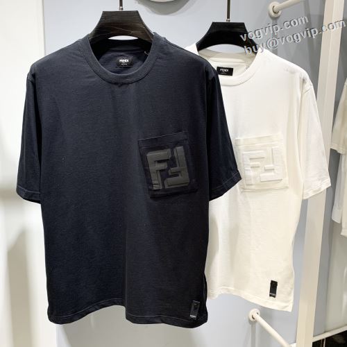 半袖Tシャツ 速乾tシャツ スーパーコピー 激安 2024お得大人気 フェンディ FENDI 2色可選 シックスタイルに活躍