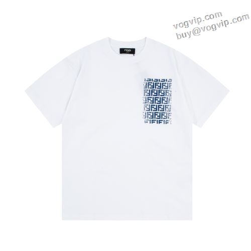 2024春夏に最も需要のある 偽物ブランド 2色可選 フェンディ FENDI 半袖Tシャツ 柔らかい肌触りが特徴です