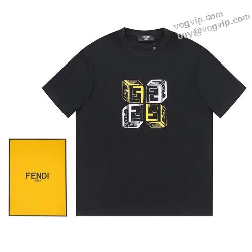 半袖Tシャツ 一番人気の新作はこれ 2024お得大人気 フェンディ FENDI ブランドスーパーコピー 2色可選 暑い季節などちょうど良いと思います