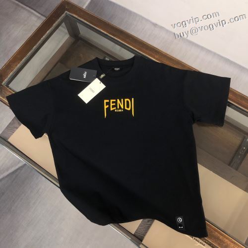 半袖Tシャツ ブランド服 コピー 3色可選 2024春夏 吸汗 速乾 カジュアル フェンディ FENDI 大絶賛！