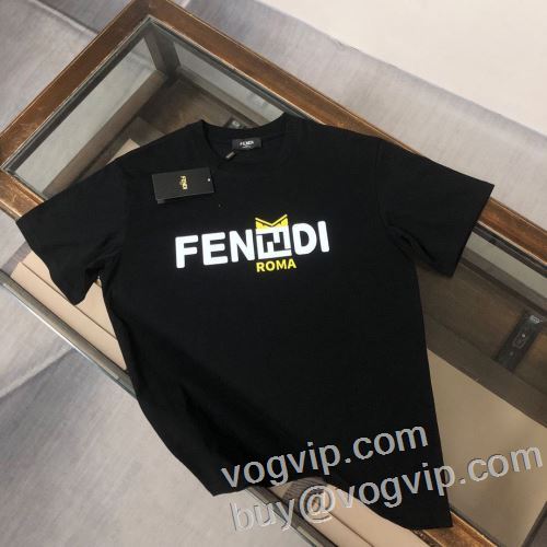 2024春夏新作 VOGブランドコピー フェンディ FENDI 半袖Tシャツ 収縮性のある 2色可選 愛らしさ抜群!