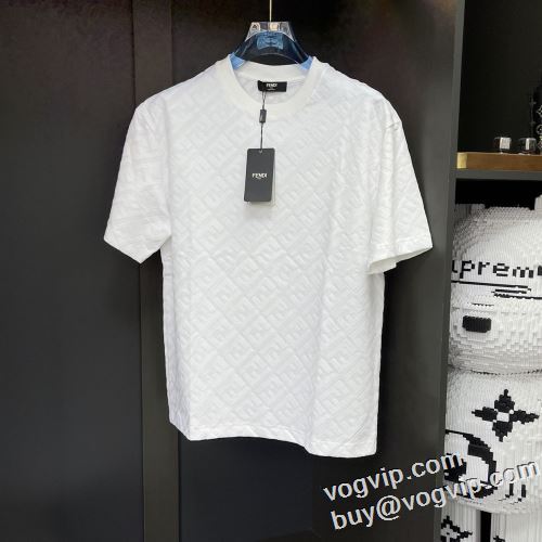 争奪戦必至 最高N級ブランドコピー 2024品質保証 半袖Tシャツ 乾きやすい 2色可選 フェンディ FENDI