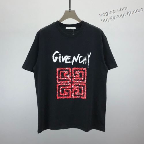 人気商品 2024最新入荷 ジバンシィ GIVENCHYブランド コピー 収縮性のある 半袖Tシャツ 2色可選