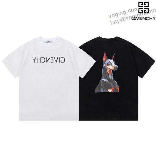 2024新款 ◆モデル愛用◆  ジバンシィブランド 偽物 通販 GIVENCHY 半袖Tシャツ 2色可選 通気性に優れた