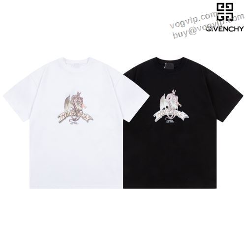 ジバンシィブランドコピー 高級感溢れるデザイン 2024春夏新作 GIVENCHY 半袖Tシャツ 2色可選 カジュアル系ファッションの定番アイテム