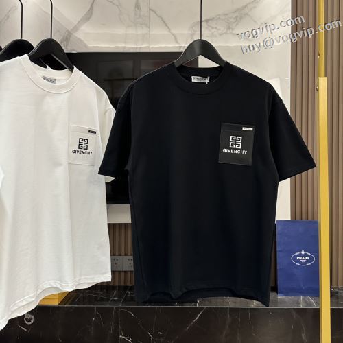 ブランド服 コピー 耐久性に優れ 2024春夏新作 半袖Tシャツ 2色可選 ジバンシィ GIVENCHY 半袖tシャツ 配いろ 涼しい カジュアルクルーネック