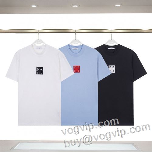 人気スーパーコピーブランド 2024夏季 ジバンシィ GIVENCHY 吸汗性に優れ 半袖Tシャツ 3色可選 強い魅力を感じる一枚 