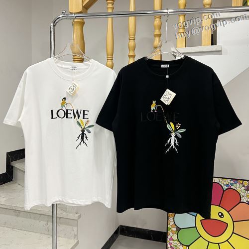 人気激売れ ロエベブランド コピー 2024春夏 LOEWE 弾性が良好で 半袖Tシャツ 2色可選