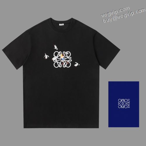 ロエベ LOEWE 半袖Tシャツ 人気スーパーコピーブランド クールビズ 2024新作品 2色可選 ～希少 