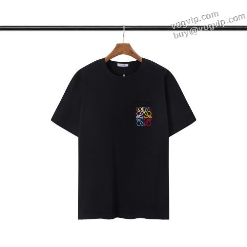 高級感溢れるデザイン LOEWE ロエベ 2024人気セール 乾きやすい 半袖Tシャツ 2色可選 ブランド コピー