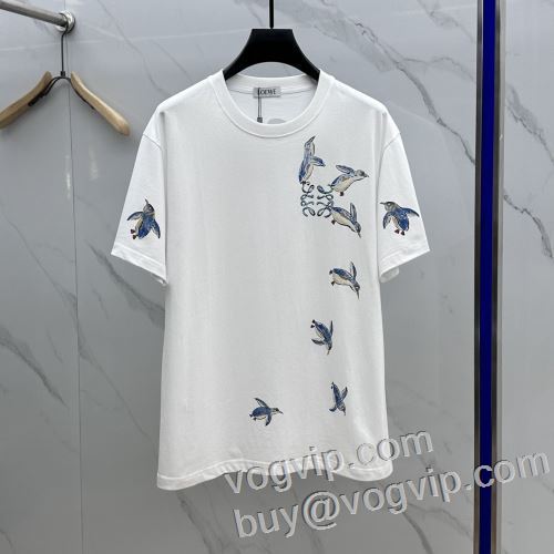 洗練を十分に演出する 半袖Tシャツ 快適な着心地 ブランド服 コピー ロエベ LOEWE 2024春夏新作