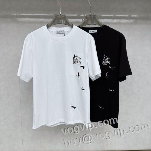 高評価の人気品 ブランドスーパーコピー 新作のプリントTが登場！ 半袖Tシャツ 2色可選 ロエベ LOEWE 2024新作登場