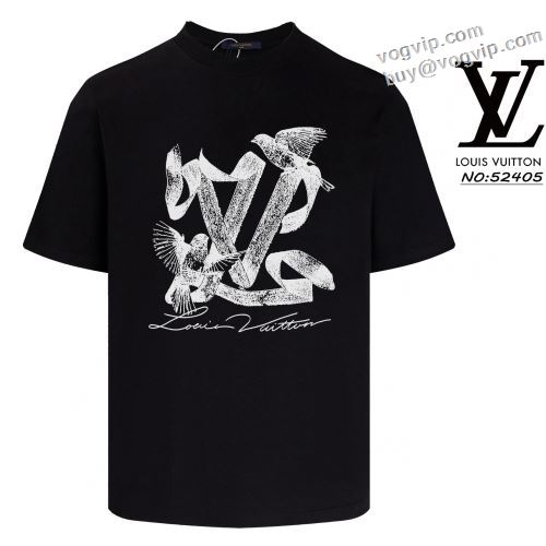 2024春夏季超人気 ルイ ヴィトンブランド コピー LOUIS VUITTON クールビズ 半袖Tシャツ 2色可選 人気新品★超特価★