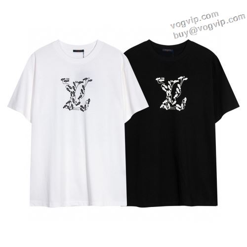 2024最新入荷 半袖Tシャツ ルイ ヴィトンスーパーコピー 半袖 おしゃれ カジュアル LOUIS VUITTON 2色可選 今買い◎得