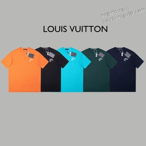 大人気アイテム！ 最高品質のブランドコピー専門店 2024新款 ルイ ヴィトン LOUIS VUITTON 半袖Tシャツ 5色可選 流行に関係なく長年愛用できる