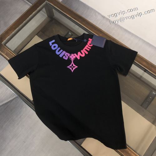 2024新款 スーパーコピー激安市場直営店 ルイ ヴィトン LOUIS VUITTON 半袖Tシャツ 収縮性のある 2色可選 シックスタイルに活躍