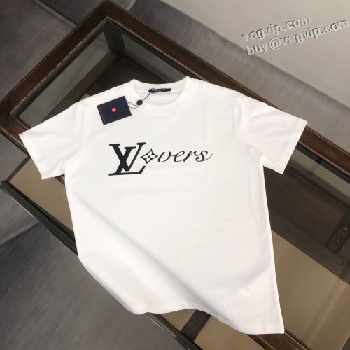 芸能人に愛用者続出 2024新款 ルイ ヴィトン LOUIS VUITTON 半袖Tシャツ 2色可選 着回し度抜群 ブランド コピー