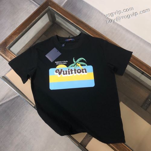 ルイ ヴィトン LOUIS VUITTON 2024春夏に最も需要のある 肌に密着 半袖Tシャツ 2色可選 スーパーコピー