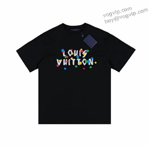 ルイ ヴィトンコピー 2024お得格安 LOUIS VUITTON 半袖Tシャツ 快適 2色可選 耐久性抜群