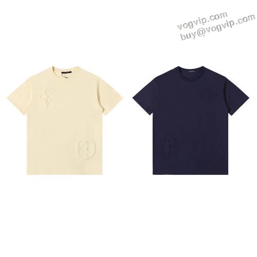 2024人気セール ルイ ヴィトン LOUIS VUITTON ブランド コピー 半袖Tシャツ 2色可選 超目玉